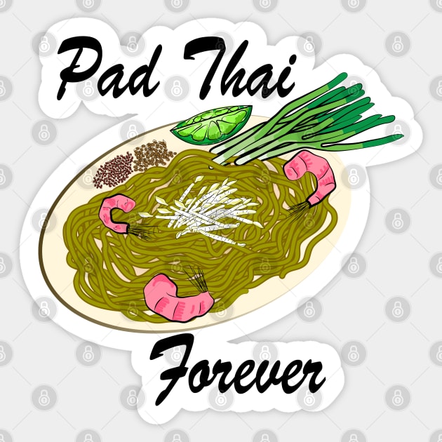 Pad Thai Forever Sticker by SubtleSplit